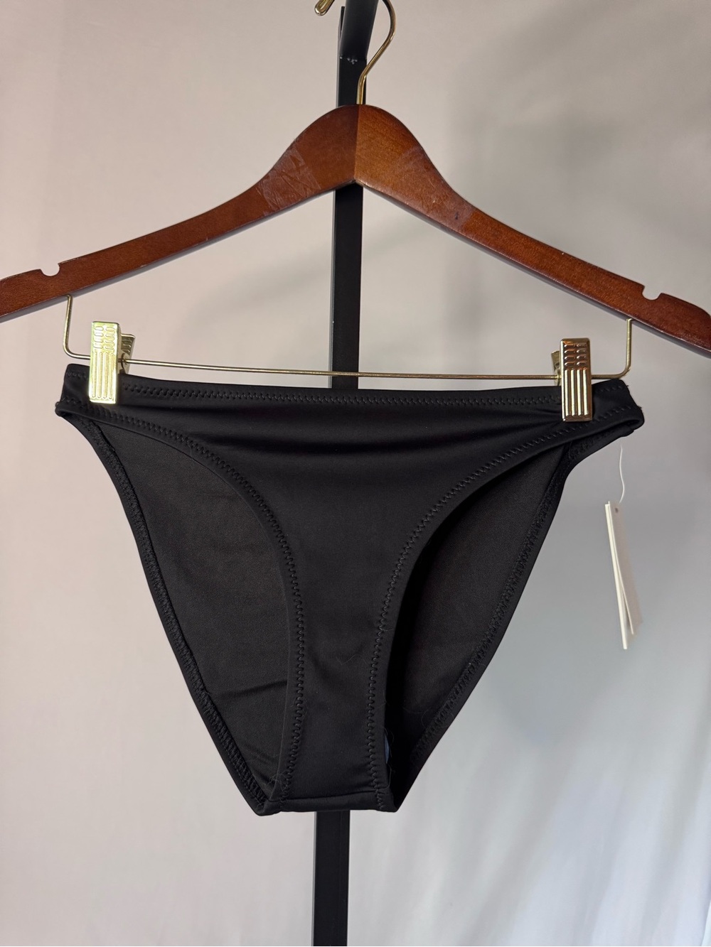 Classic Black Bikini Bottom Good American Size Small